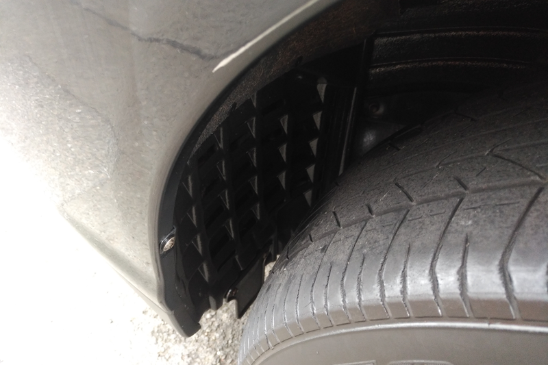 Cleaned and dressed wheel arches.